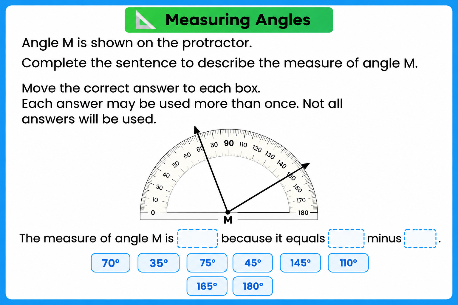 EDmazing Learning at-home STAAR practice question in the same interactive format as the Texas state assessment